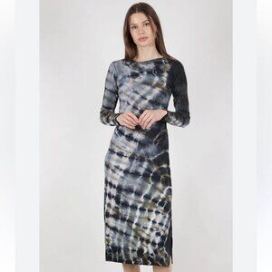 Heyne Bogut Spiral Tie Dye Long Sleeve Knee Length Mini Dress Women’s Size 2